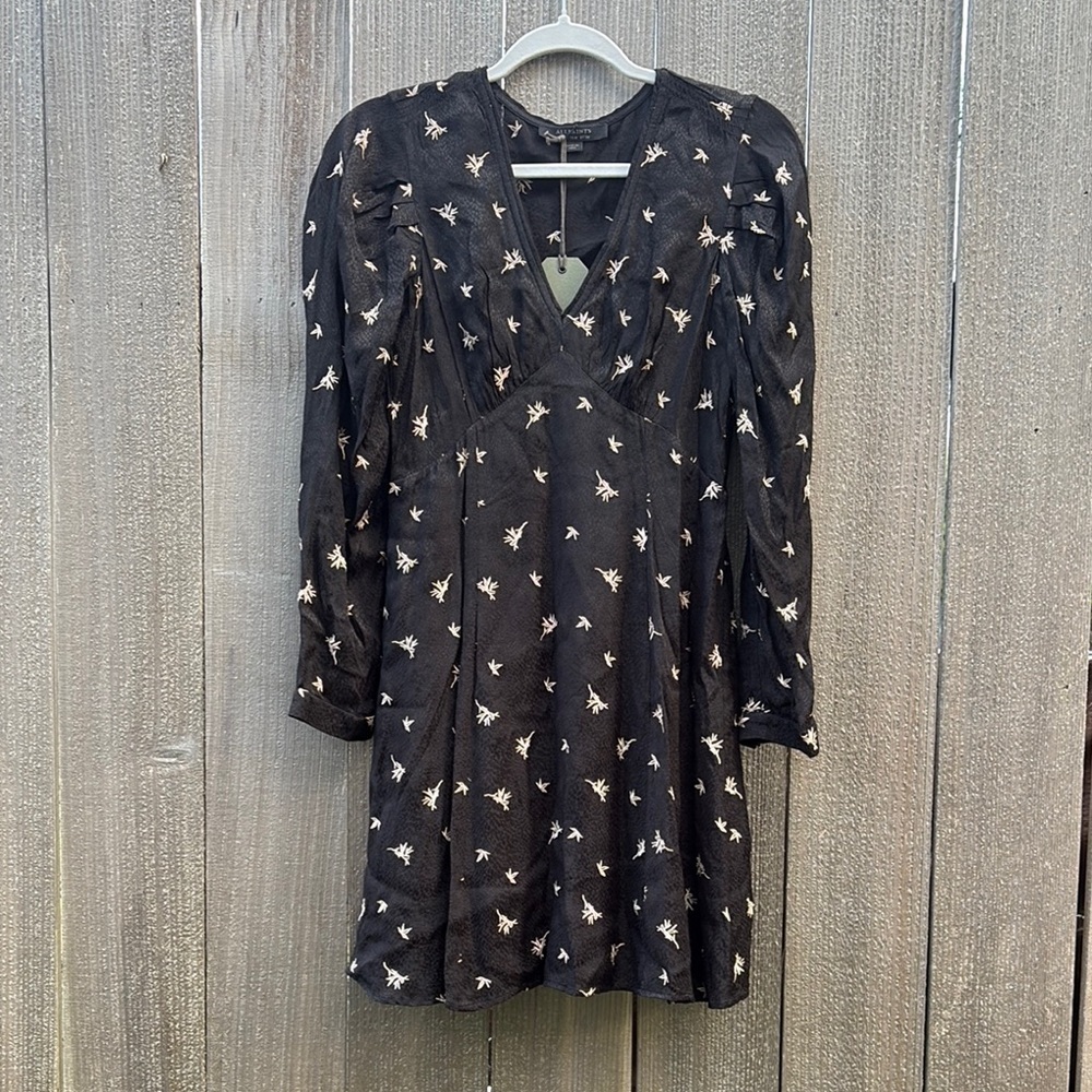 ALL SAINTS ROSSI BAMBOO Women’sDress, NWT.
